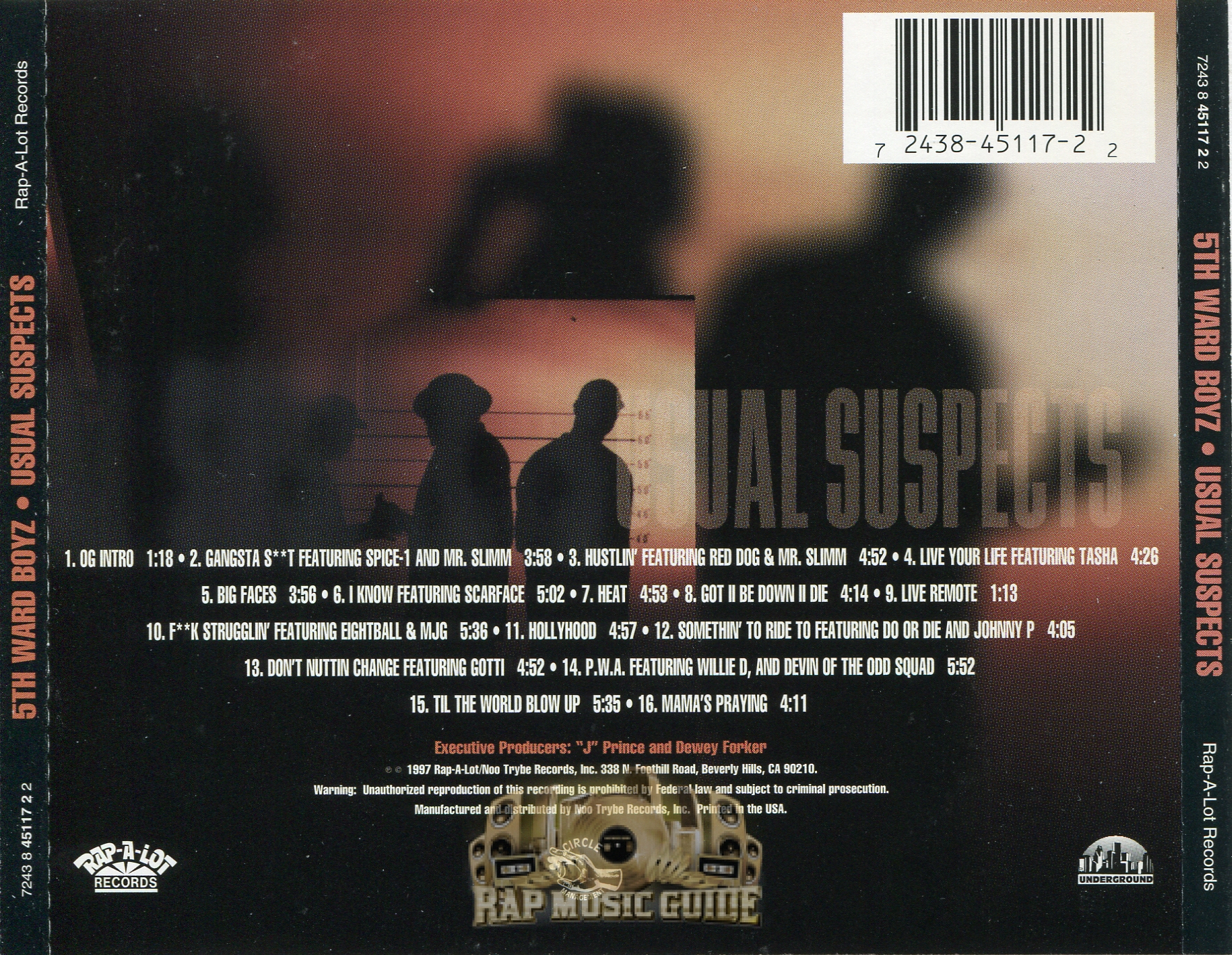 5th Ward Boyz - Usual Suspects: CD | Rap Music Guide